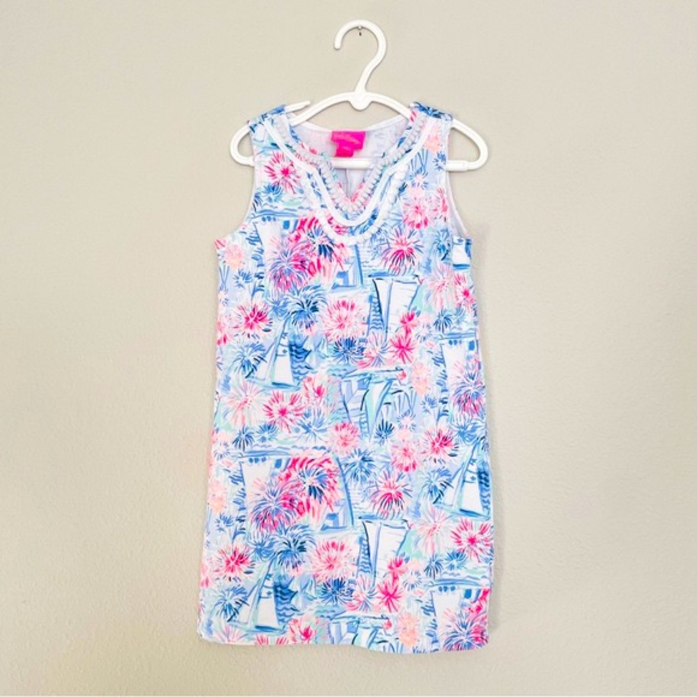 Lily Pulitzer girls sailboat and fireworks dress